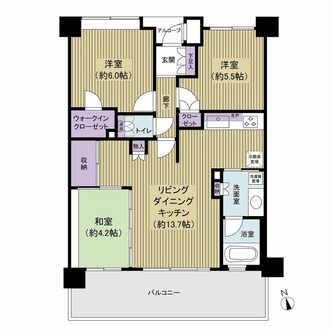 ベルドゥムール溝の口森林公園の間取図