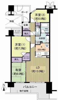 ジースクエアの間取図