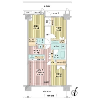 ドレッセ西馬込の間取図
