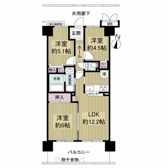 キャステージパーク１番街の間取図
