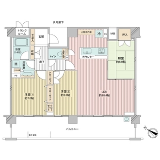 レイディアントシティ戸塚の間取図