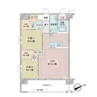 デュオセーヌさいたまサウスの間取図
