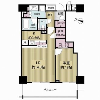 ザ・ライオンズ上野の森の間取図