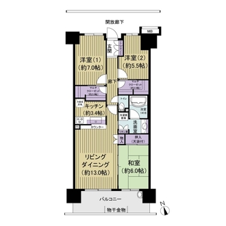 ハーバーレジデンスの間取図