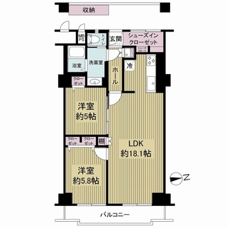 メガロコープ平野第参号棟の間取図