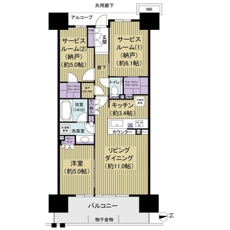 ジオ南砂町の間取図