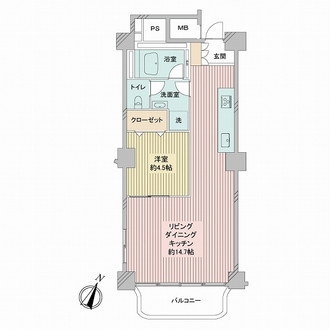 マンション高輪の間取図