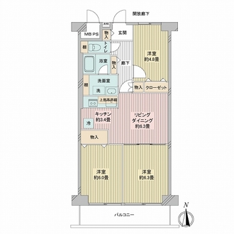 ニューライフマンション木場の間取図