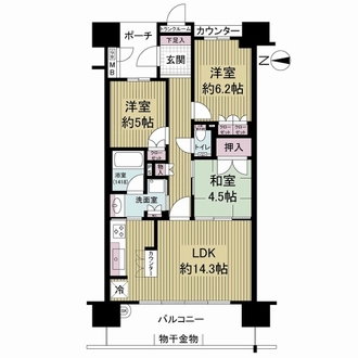 グランドメゾン西九条ＢＩＯの間取図