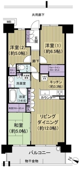 ルネ蘇我ディアパークの間取図