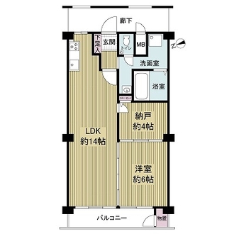 新森小路コーポの間取図