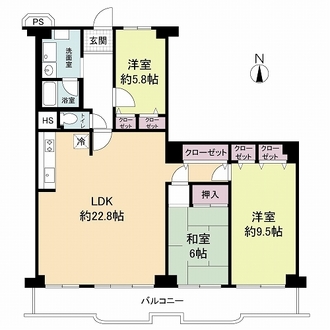 今宮スカイハイツの間取図