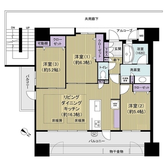 モントーレ舞鶴ベイレジデンスの間取図