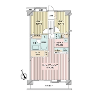 コスモ宮崎台グランデュールの間取図