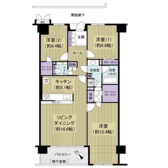 グラン津田沼ヒルズの間取図