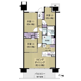 パークホームズ稲毛小仲台の間取図