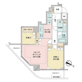 ステーションフロントタワーの間取図