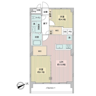 アイビハイツ三田の間取図