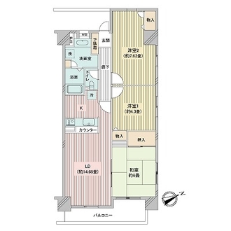 戸田公園ローヤルコーポの間取図