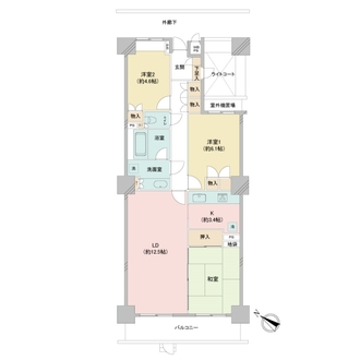 藤和鎌倉岩瀬ホームズの間取図