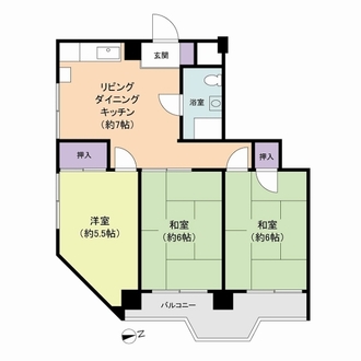 パラスト王子の間取図