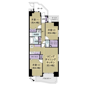 キャピタルプラザ小岩の間取図