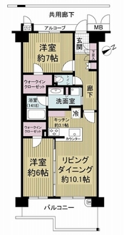 アルバックス覚王山ブランシェの間取図