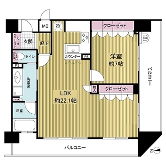 リーガル大阪城東の間取図