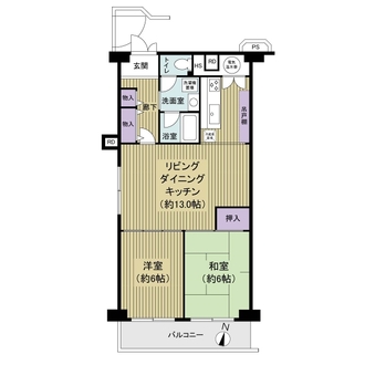 三国ケ丘スカイハイツの間取図