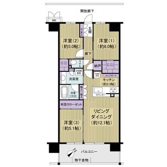 サングランデ津田沼の間取図