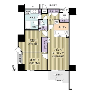 アルカサル亀戸の間取図