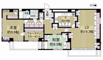 覚王山レックスマンションの間取図