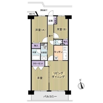ソフトタウン綾瀬の間取図