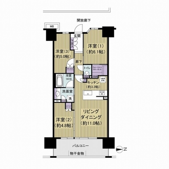 ルネ南砂町リバーフィールの間取図