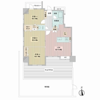 クリオ南浦和３番館の間取図
