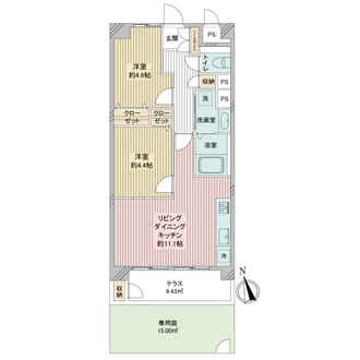 東建第２上町マンションの間取図