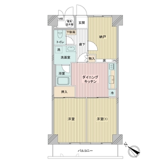 日商岩井日本橋浜町マンションの間取図