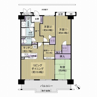 アルファグランデ八千代緑が丘の間取図