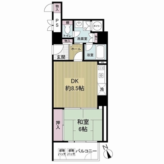 朝日プラザ高津２の間取図