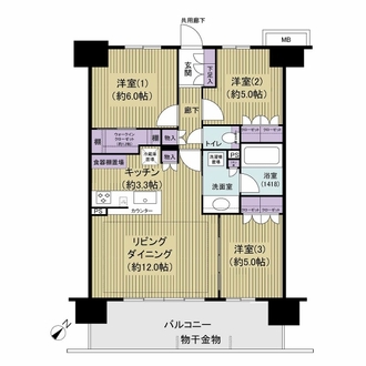 プレミアムレジデンス千葉県立美術館前の間取図