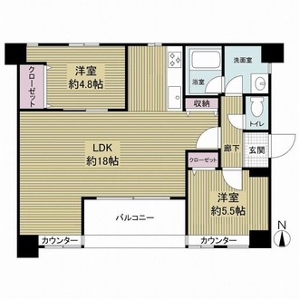 エルコート御所南の間取図