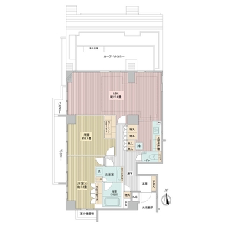 アールブラン南品川の間取図