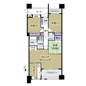 ＪＧＭロイヤルヒルズ長丘の杜の間取図