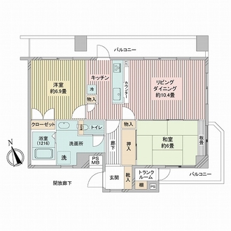 シンシア白金山北ホームズの間取図