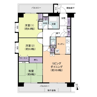 モア・クレスト赤羽１番館の間取図