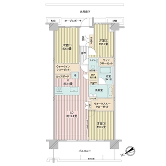 ＡＳＵＫＡＹＡＭＡ　ＲＥＳＩＤＥＮＣＥの間取図