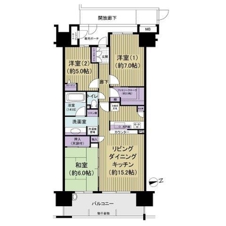 ミディオンソレイユレジデンスの間取図