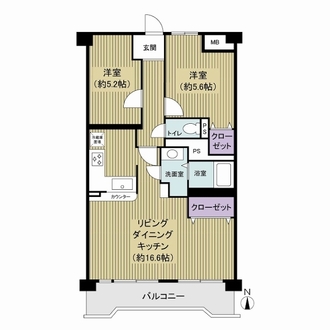 ヒューマンスクエア南柏の間取図