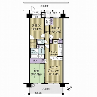 コスモクラルテ西船橋の間取図
