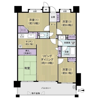アプローズ竹下駅東の間取図